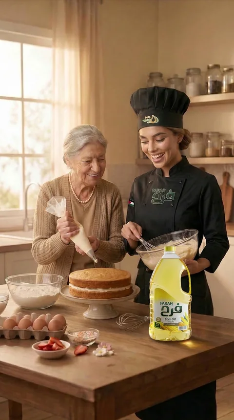 Chef Farah® baking with Al-Farah®